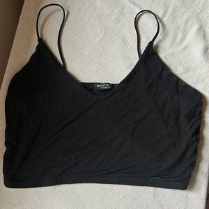 Nasty Gal black cropped tank top